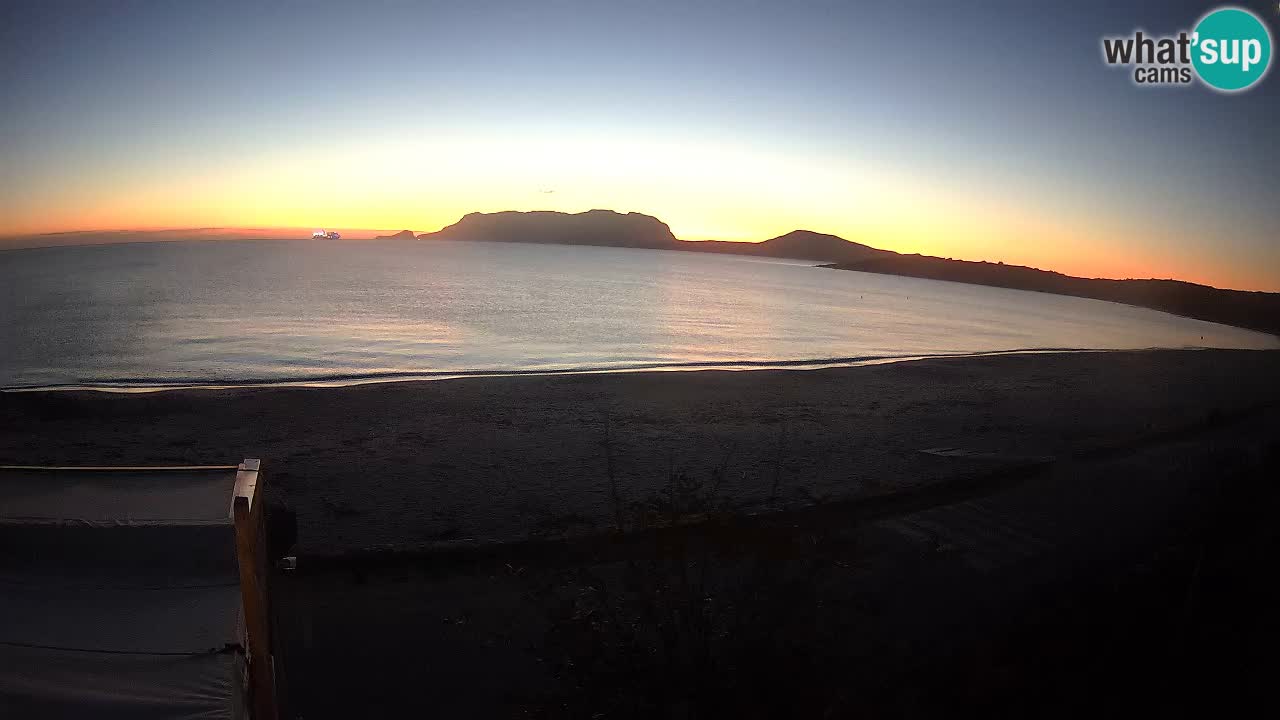 La webcam spiaggia Pittulongu vicino Olbia – Sardegna