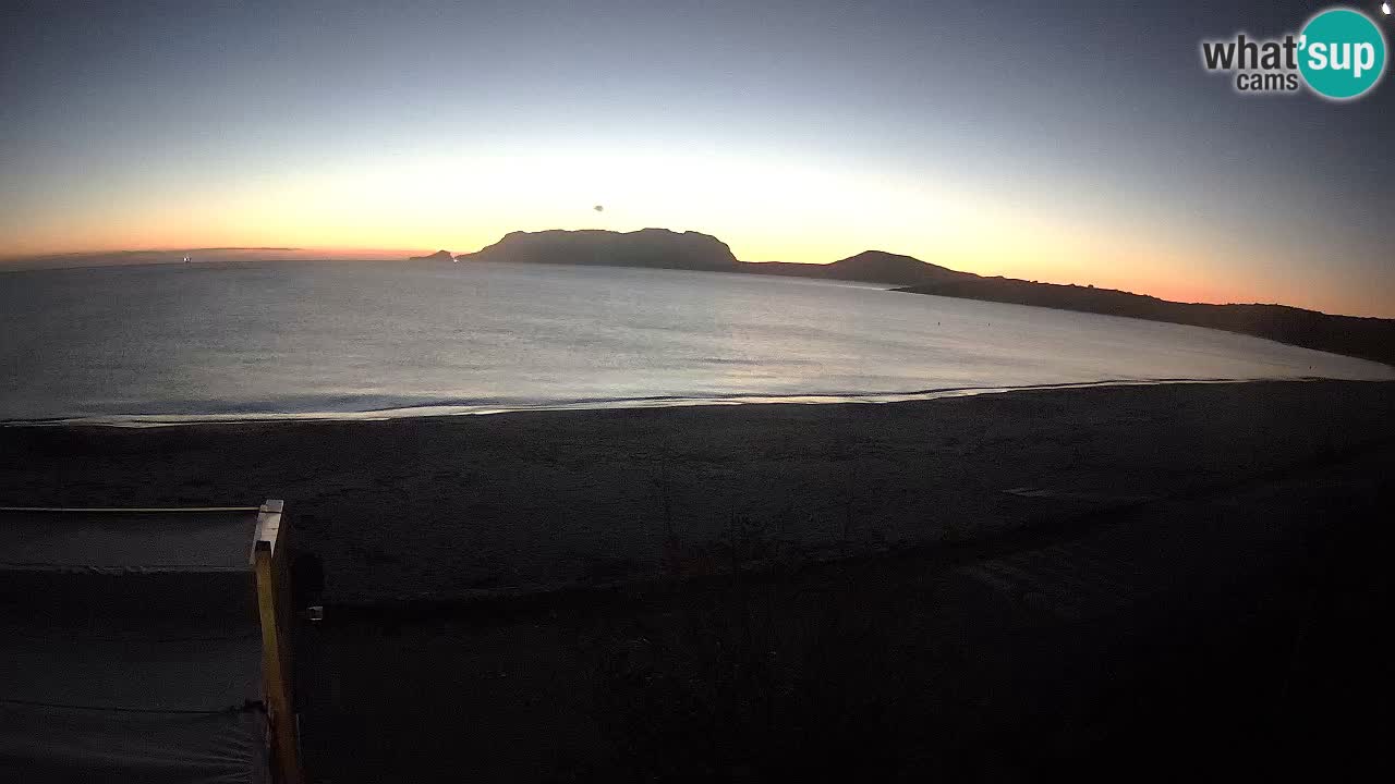 La webcam spiaggia Pittulongu vicino Olbia – Sardegna