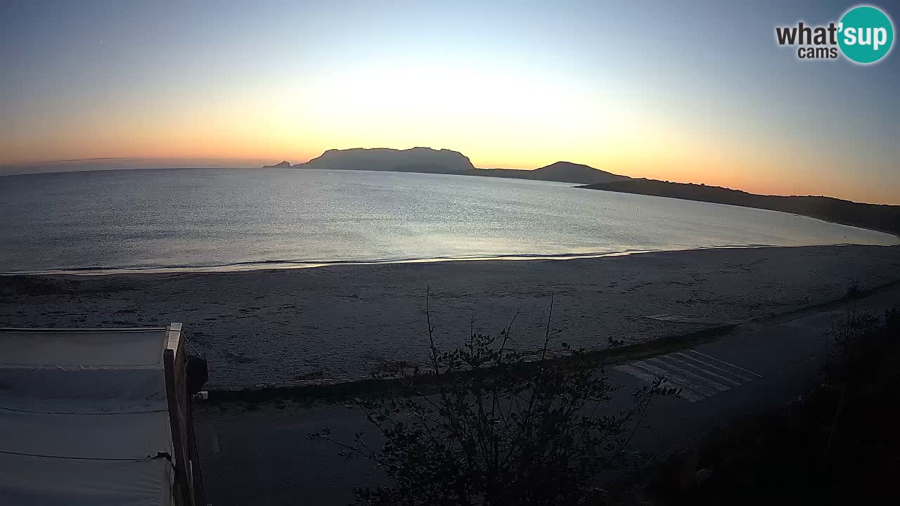 La webcam spiaggia Pittulongu vicino Olbia – Sardegna