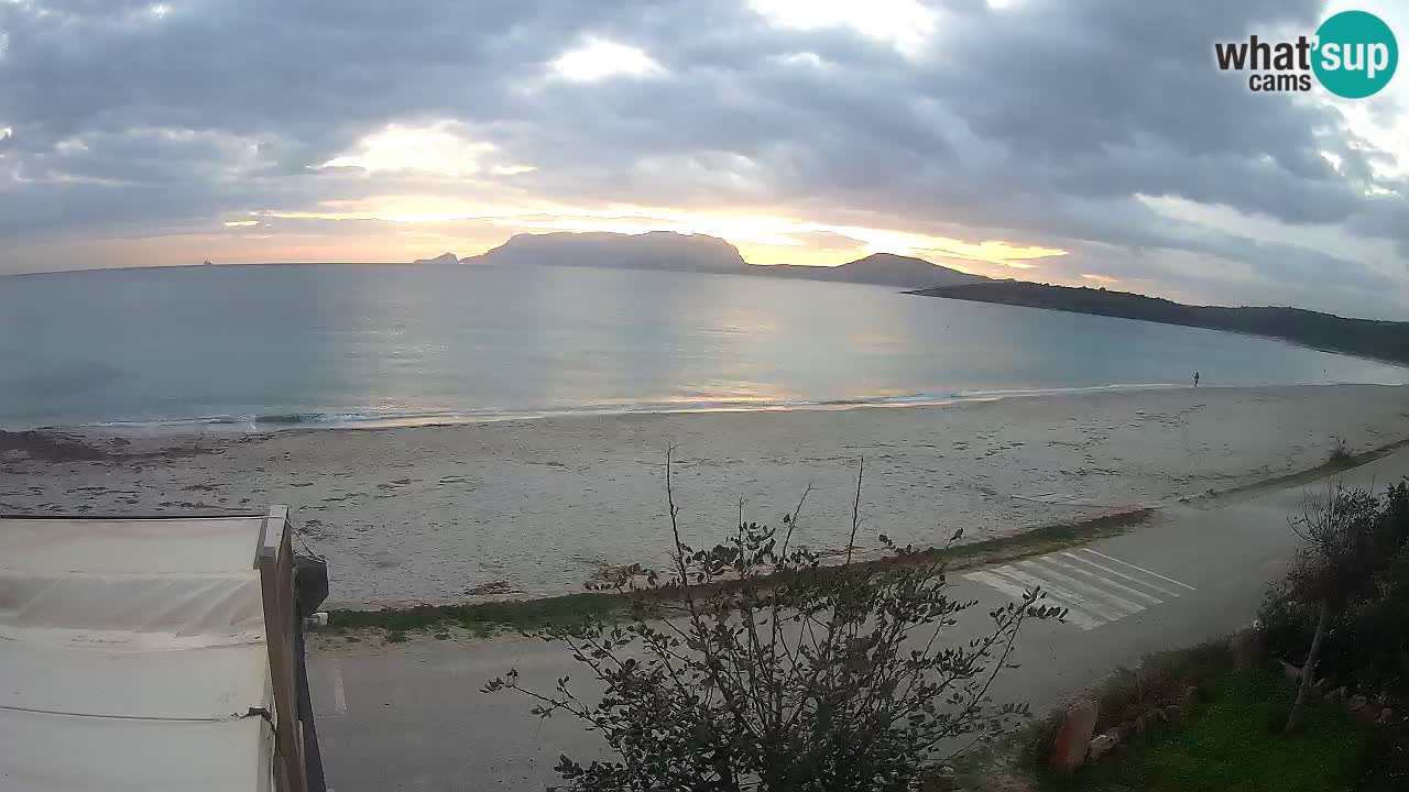 La plage de Pittulongu en direct webcam Olbia – Sardaigne – Italie