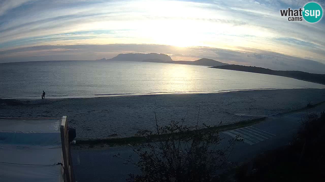 La webcam spiaggia Pittulongu vicino Olbia – Sardegna