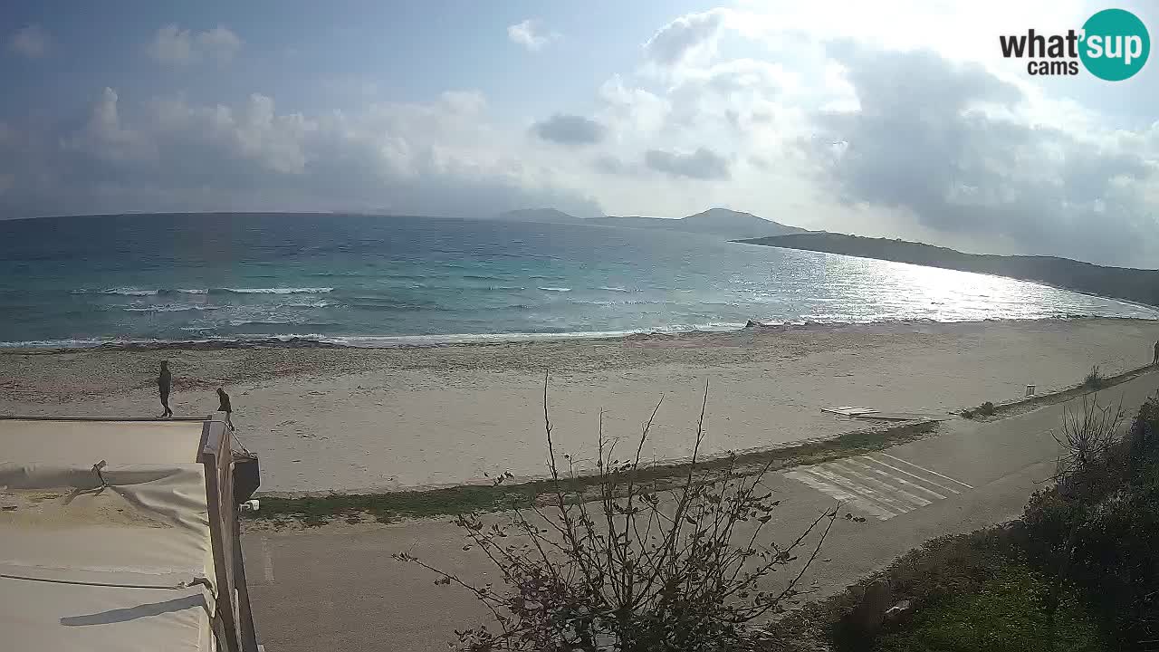 La plage de Pittulongu en direct webcam Olbia – Sardaigne – Italie