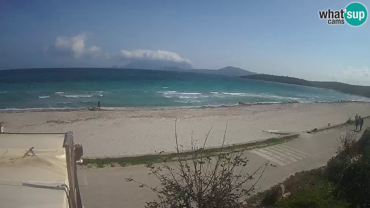 La plage de Pittulongu en direct webcam Olbia – Sardaigne – Italie