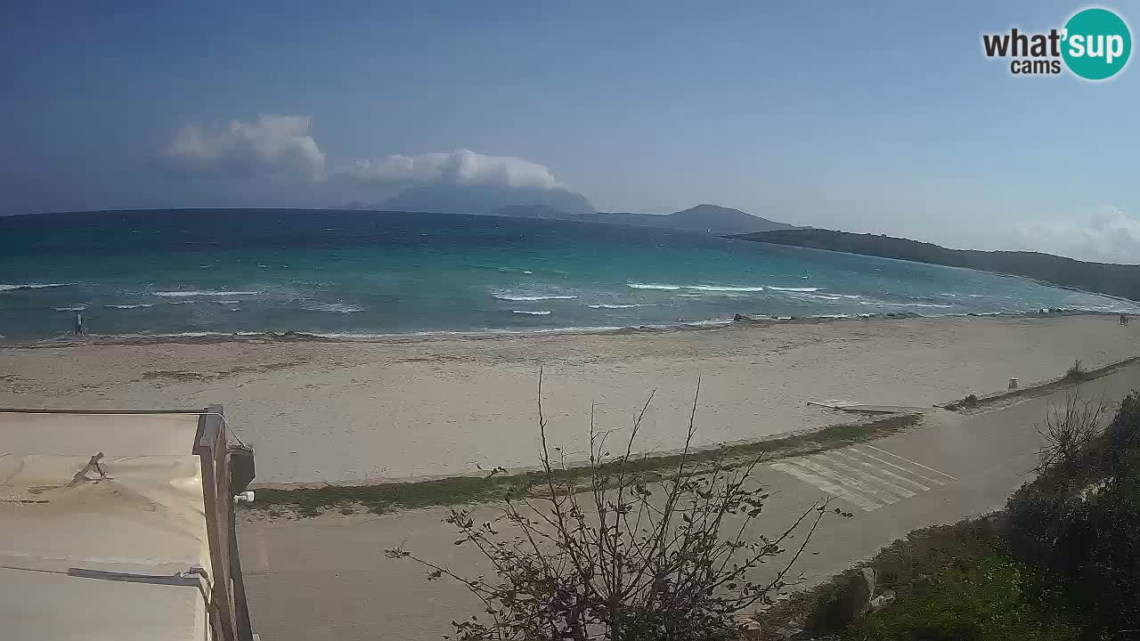 La plage de Pittulongu en direct webcam Olbia – Sardaigne – Italie