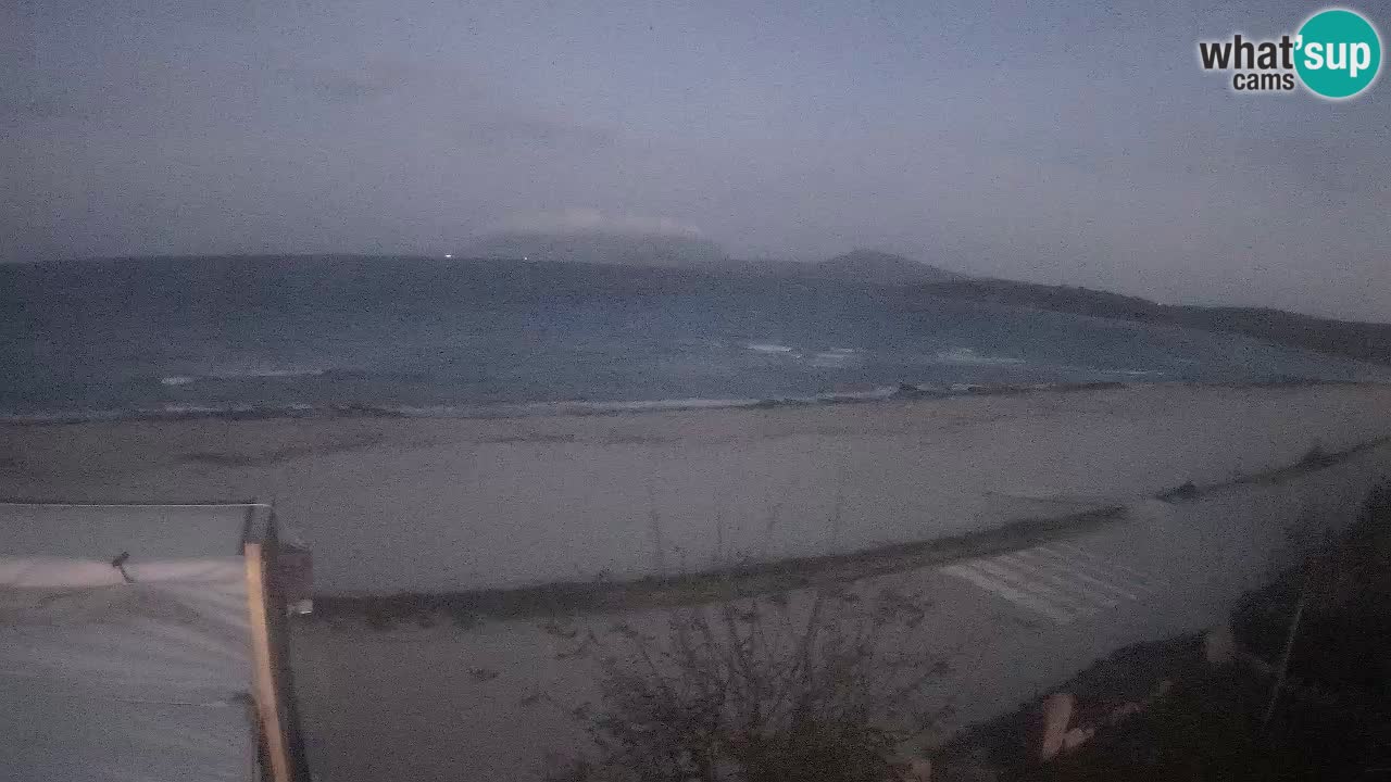 La plage de Pittulongu en direct webcam Olbia – Sardaigne – Italie