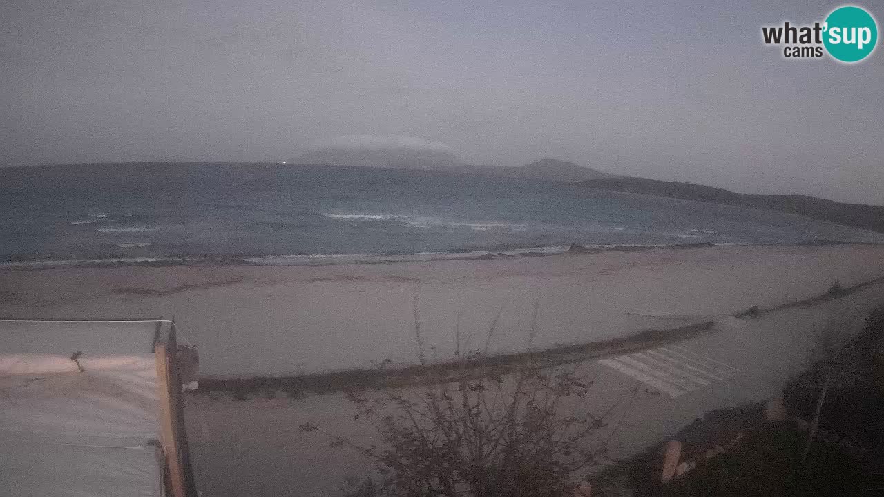 La plage de Pittulongu en direct webcam Olbia – Sardaigne – Italie