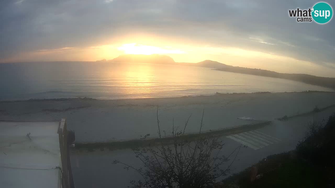 La plage de Pittulongu en direct webcam Olbia – Sardaigne – Italie