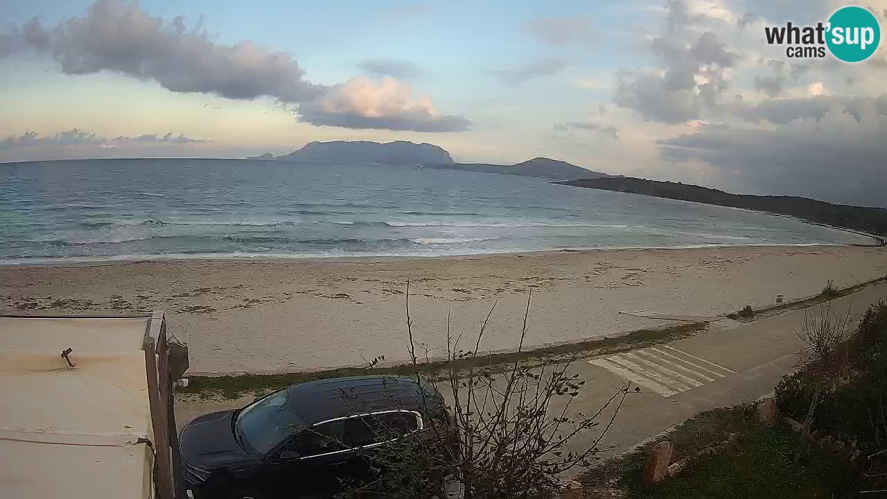 La plage de Pittulongu en direct webcam Olbia – Sardaigne – Italie