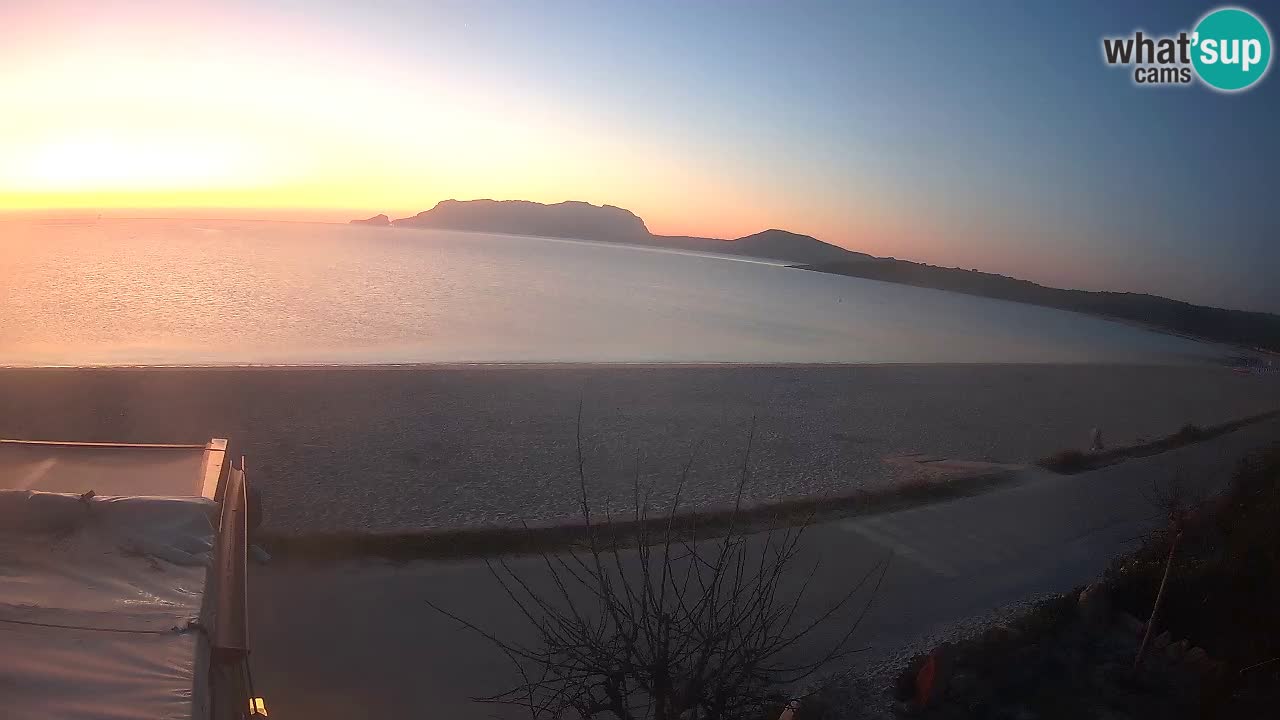 La webcam spiaggia Pittulongu vicino Olbia – Sardegna