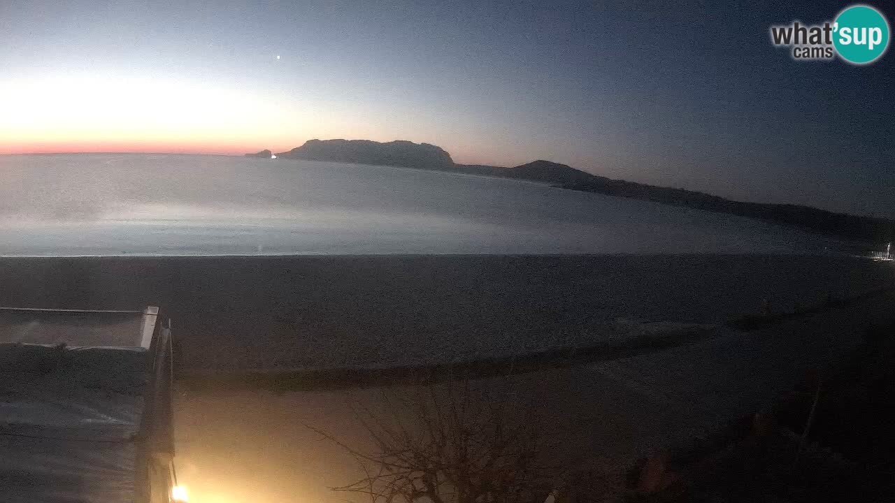 La plage de Pittulongu en direct webcam Olbia – Sardaigne – Italie