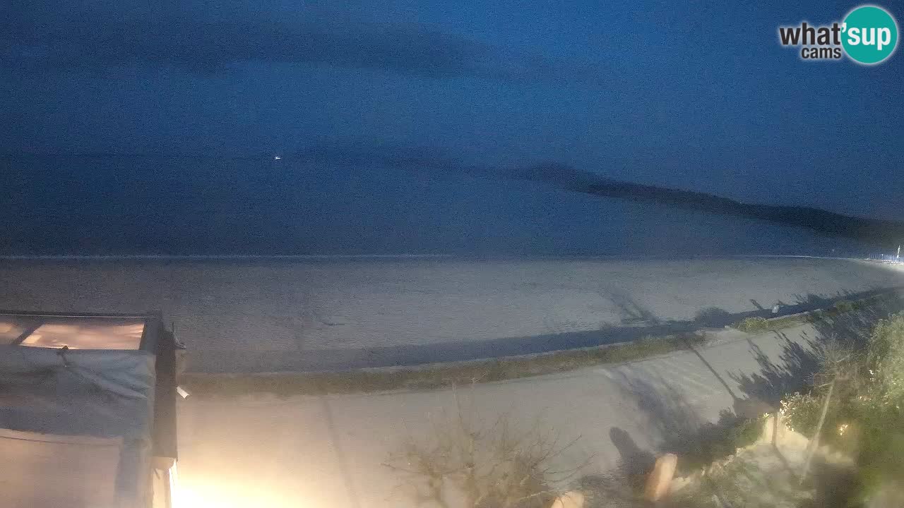 La plage de Pittulongu en direct webcam Olbia – Sardaigne – Italie