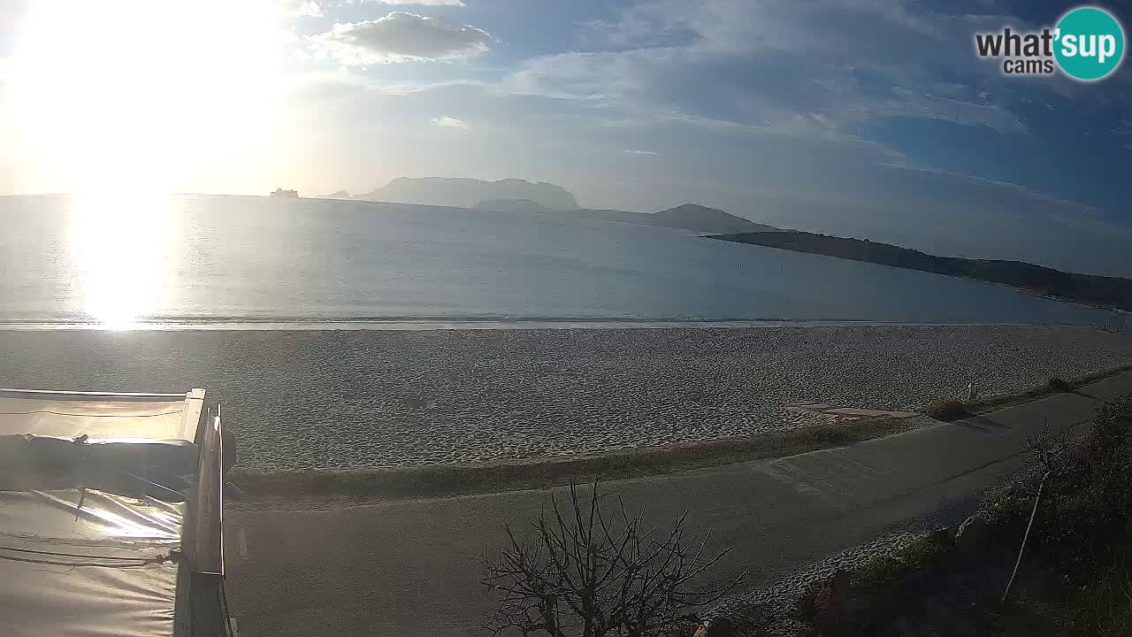 La webcam spiaggia Pittulongu vicino Olbia – Sardegna