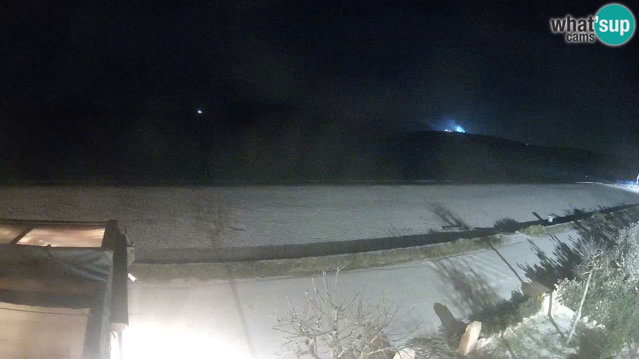 La webcam spiaggia Pittulongu vicino Olbia – Sardegna