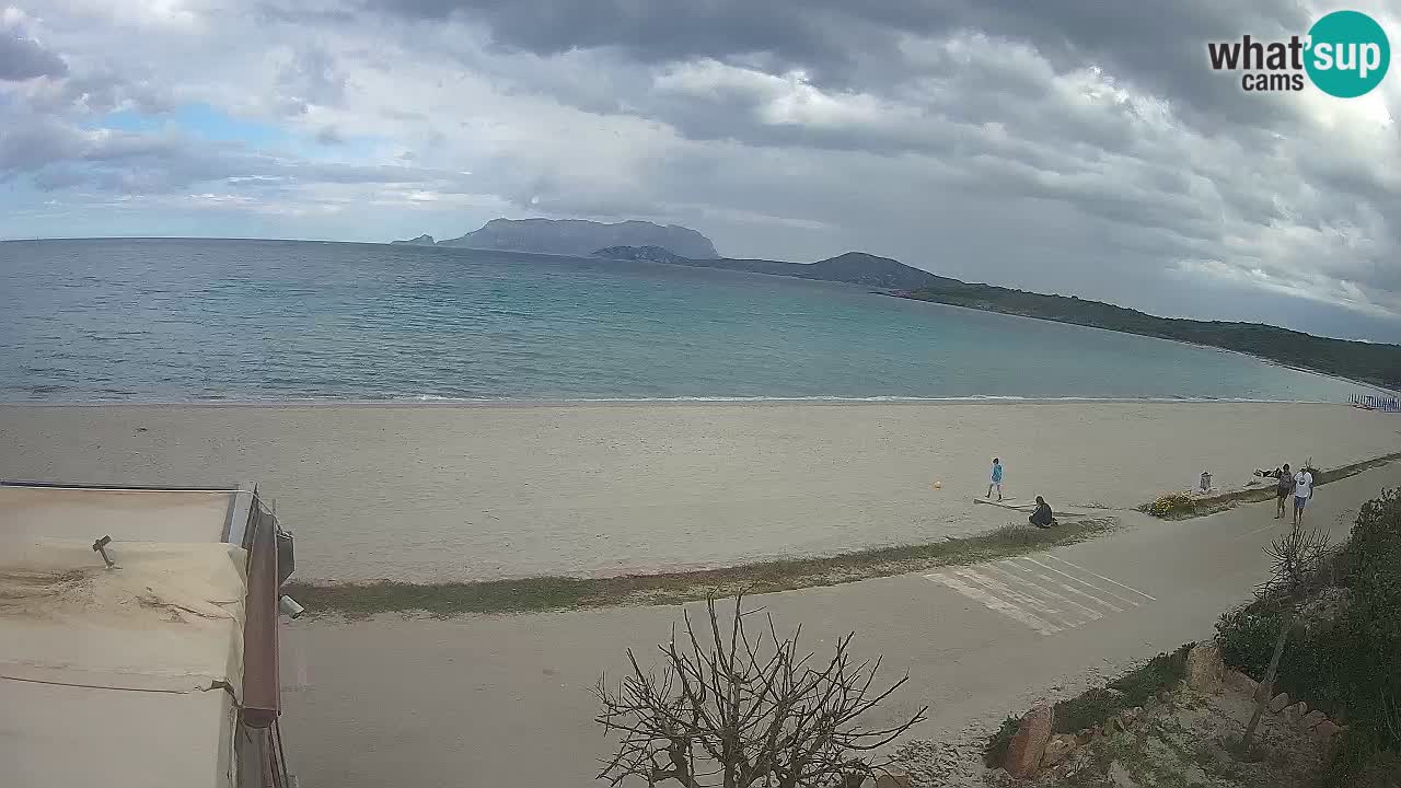 La webcam spiaggia Pittulongu vicino Olbia – Sardegna