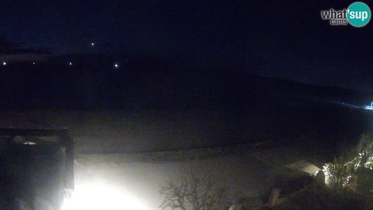 La webcam spiaggia Pittulongu vicino Olbia – Sardegna