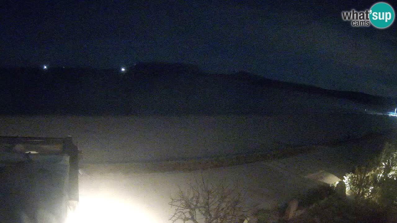 La plage de Pittulongu en direct webcam Olbia – Sardaigne – Italie