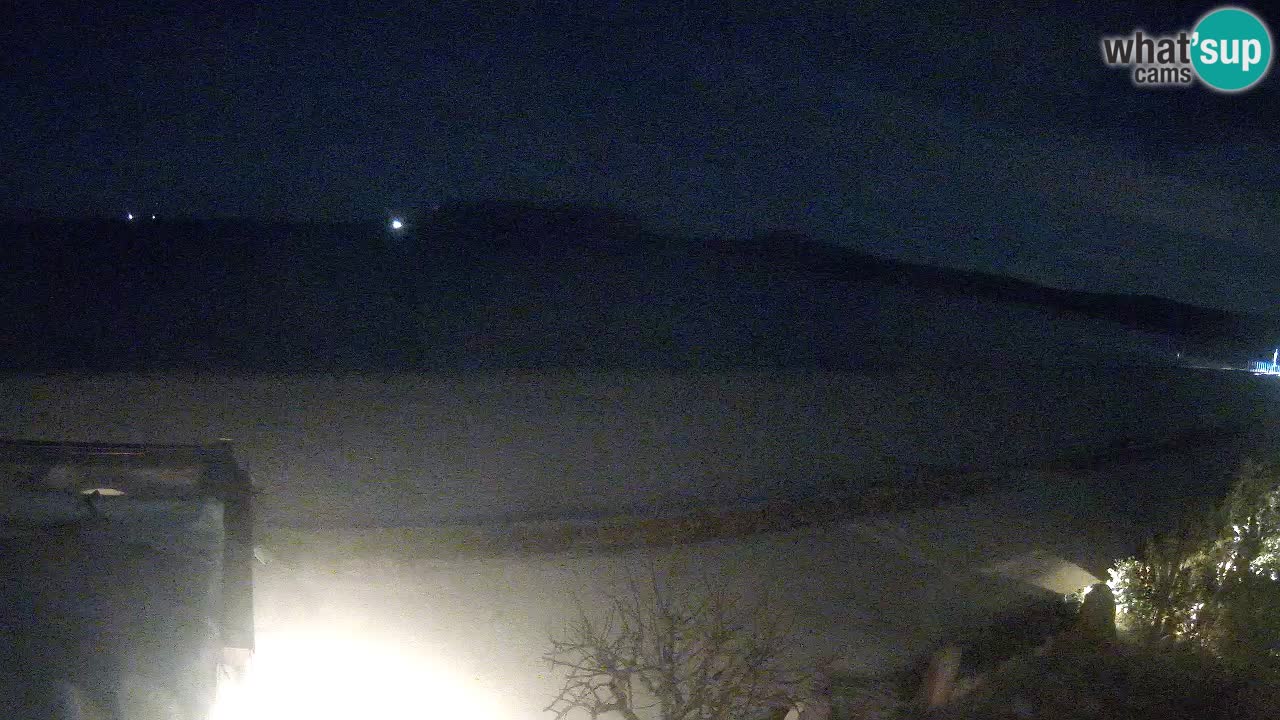 La webcam spiaggia Pittulongu vicino Olbia – Sardegna