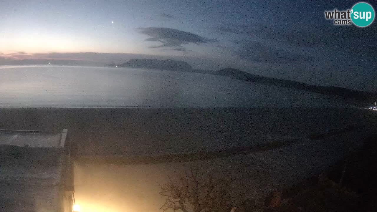 La webcam spiaggia Pittulongu vicino Olbia – Sardegna
