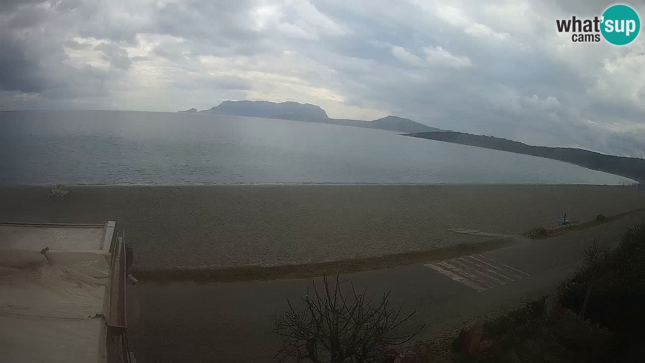La plage de Pittulongu en direct webcam Olbia – Sardaigne – Italie