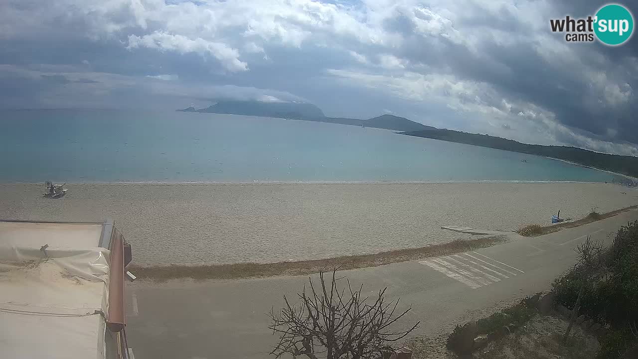Plaža Pittulongu spletna kamera v živo Olbia – Sardinija – Italija