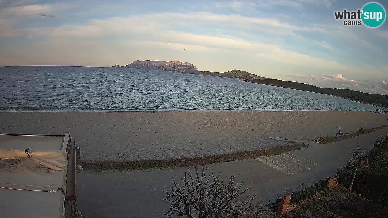 La webcam spiaggia Pittulongu vicino Olbia – Sardegna