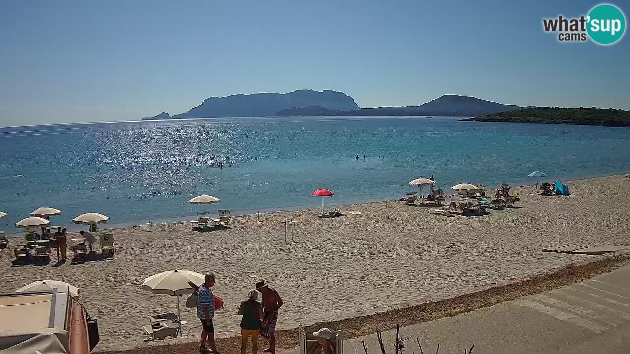 La plage de Pittulongu en direct webcam Olbia – Sardaigne – Italie