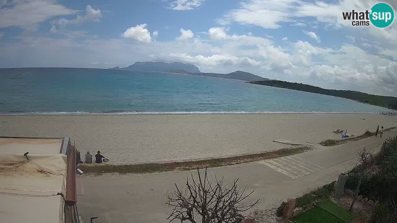 La webcam spiaggia Pittulongu vicino Olbia – Sardegna