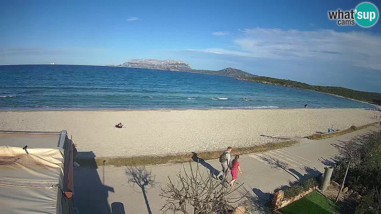 La plage de Pittulongu en direct webcam Olbia – Sardaigne – Italie