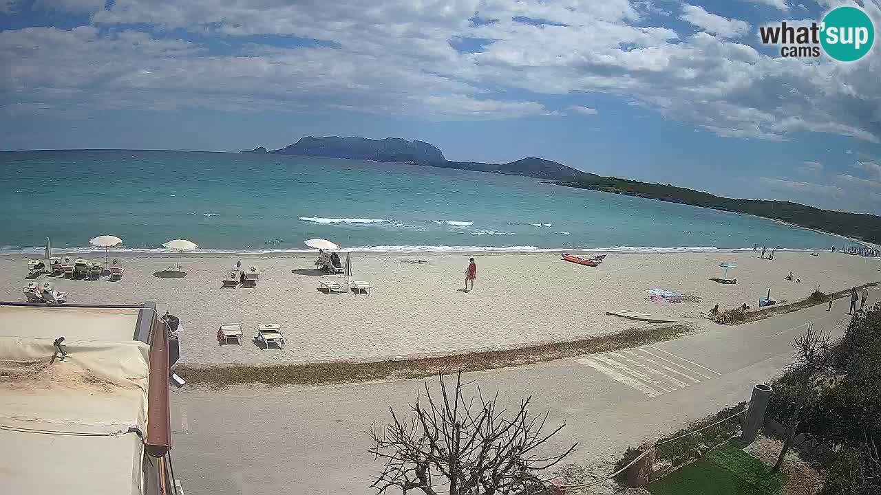 La webcam spiaggia Pittulongu vicino Olbia – Sardegna