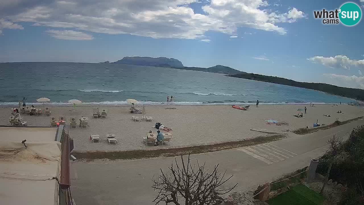 La webcam spiaggia Pittulongu vicino Olbia – Sardegna