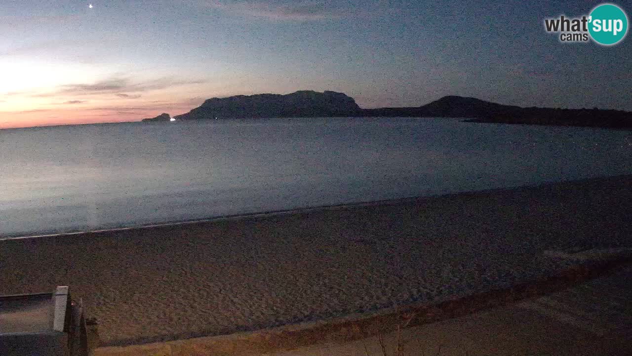 La webcam spiaggia Pittulongu vicino Olbia – Sardegna