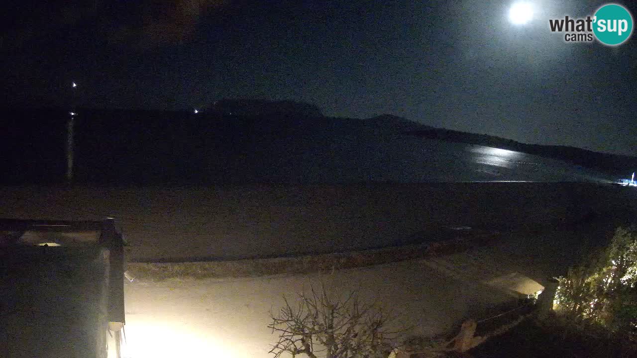 La webcam spiaggia Pittulongu vicino Olbia – Sardegna
