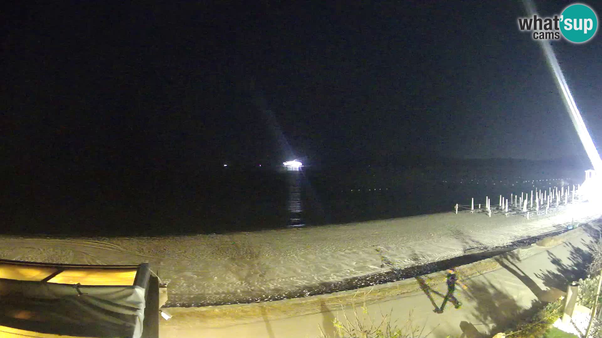 La webcam spiaggia Pittulongu vicino Olbia – Sardegna