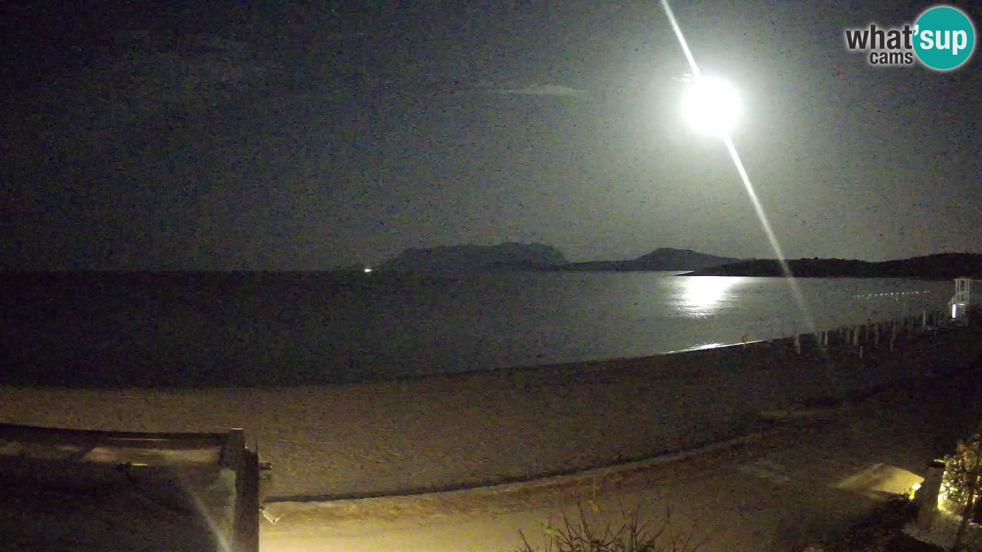La plage de Pittulongu en direct webcam Olbia – Sardaigne – Italie