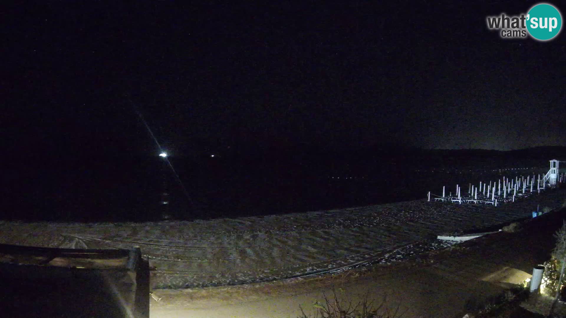 La webcam spiaggia Pittulongu vicino Olbia – Sardegna