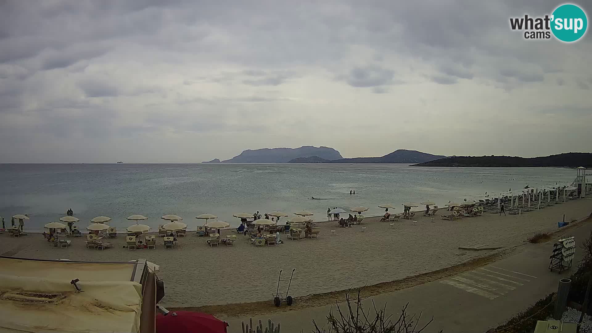 La plage de Pittulongu en direct webcam Olbia – Sardaigne – Italie