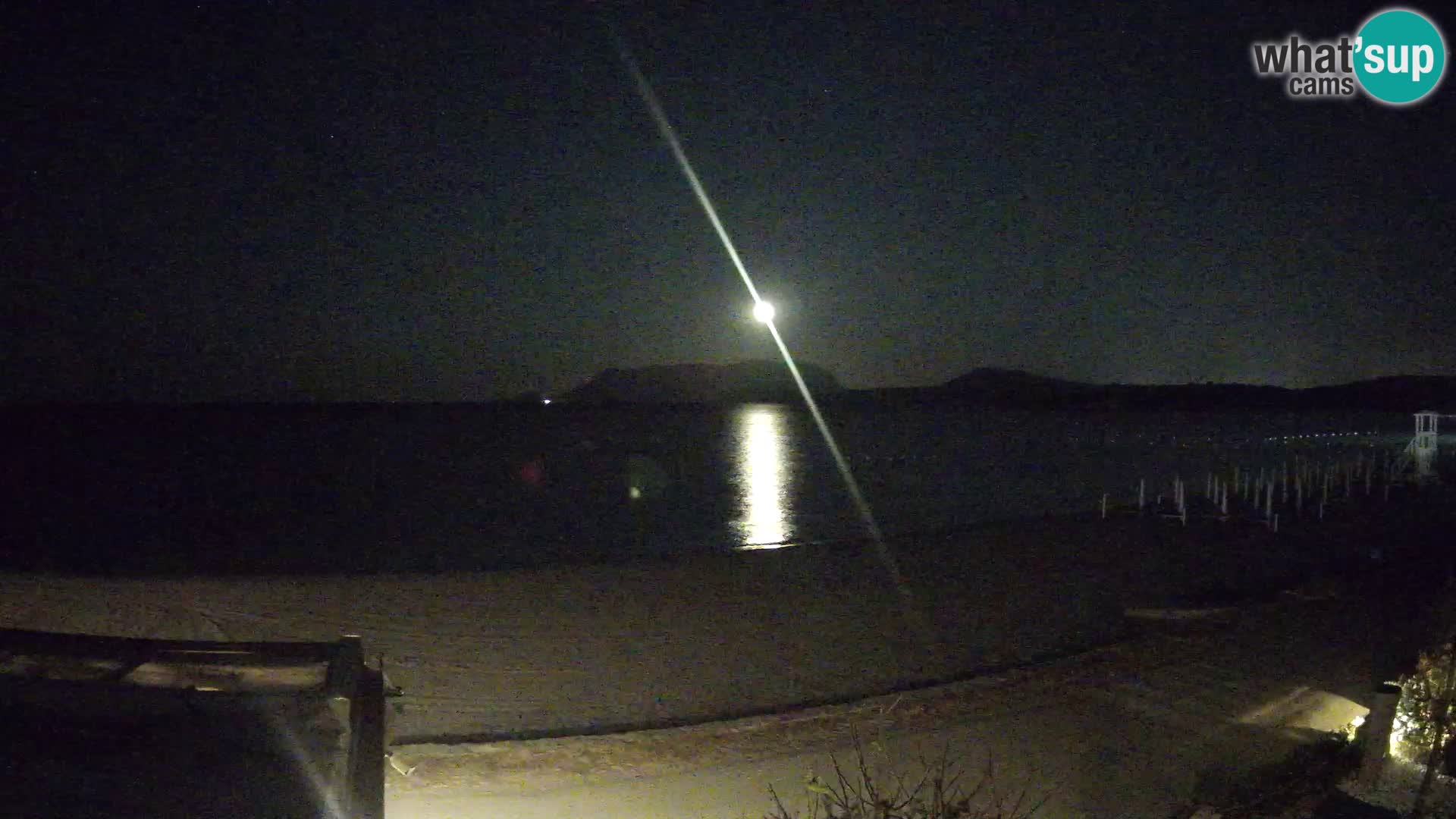 Plaža Pittulongu spletna kamera v živo Olbia – Sardinija – Italija