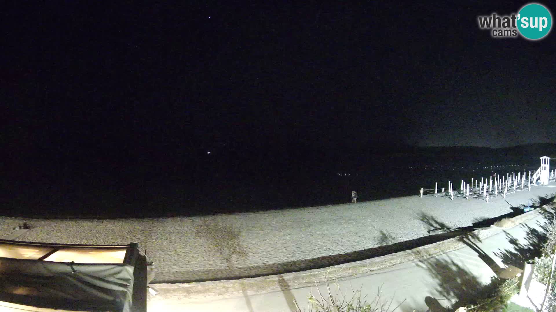 La webcam spiaggia Pittulongu vicino Olbia – Sardegna