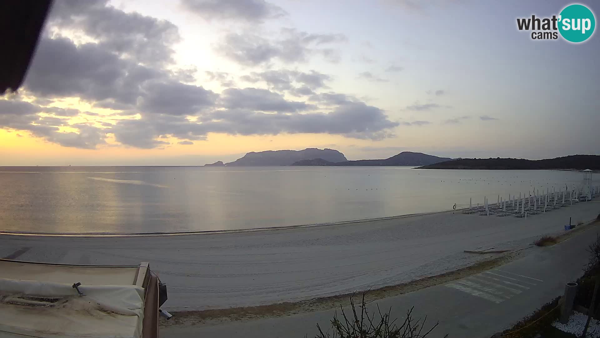 La plage de Pittulongu en direct webcam Olbia – Sardaigne – Italie