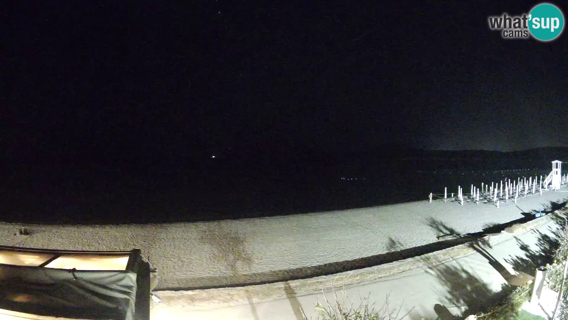La plage de Pittulongu en direct webcam Olbia – Sardaigne – Italie