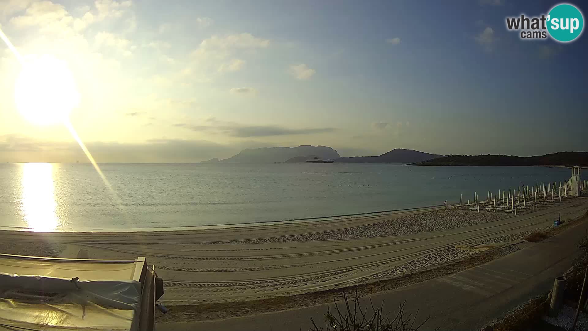 La playa de Pittulongu webcam en vivo Olbia – Cerdeña – Italia