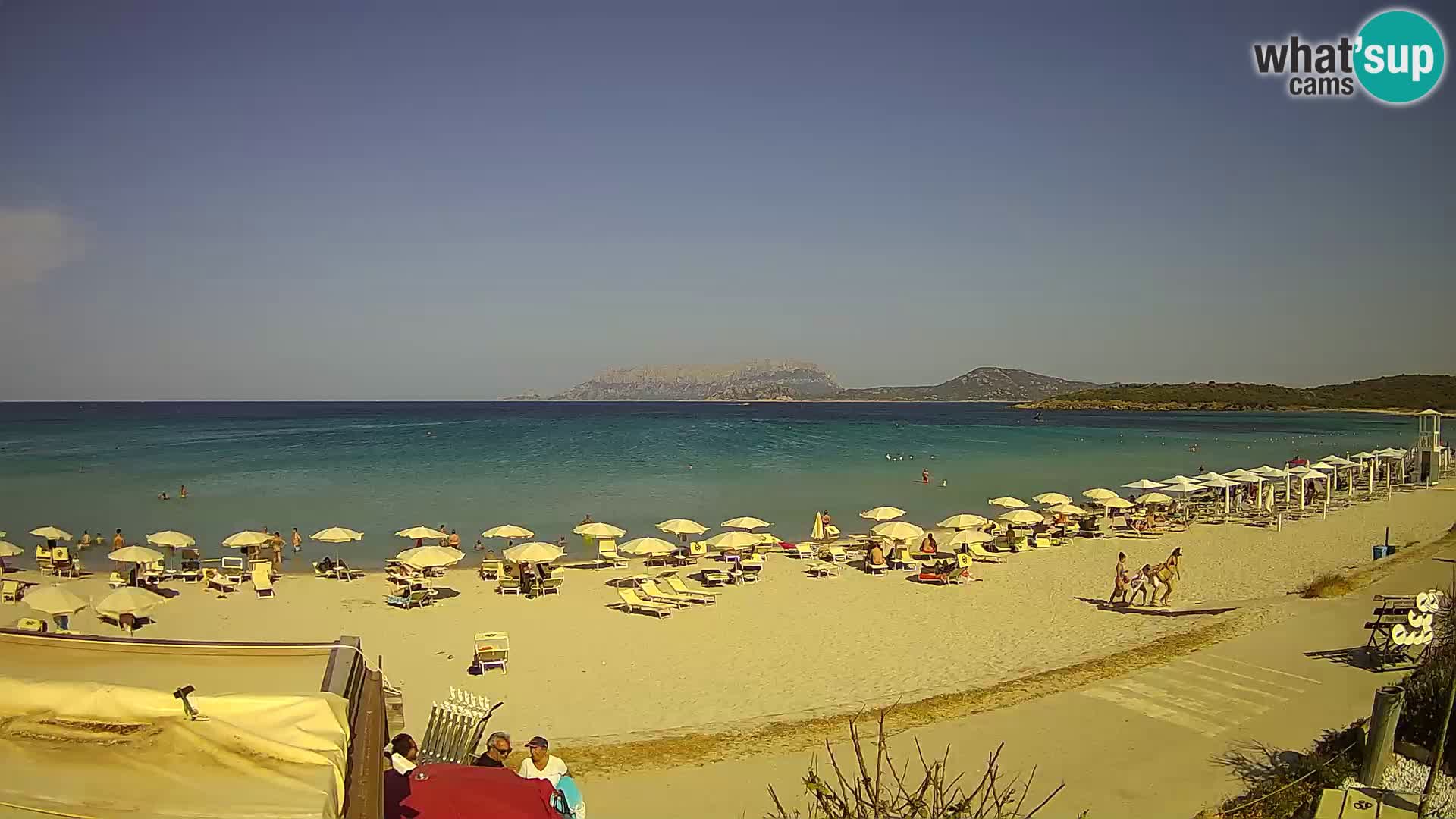 La plage de Pittulongu en direct webcam Olbia – Sardaigne – Italie