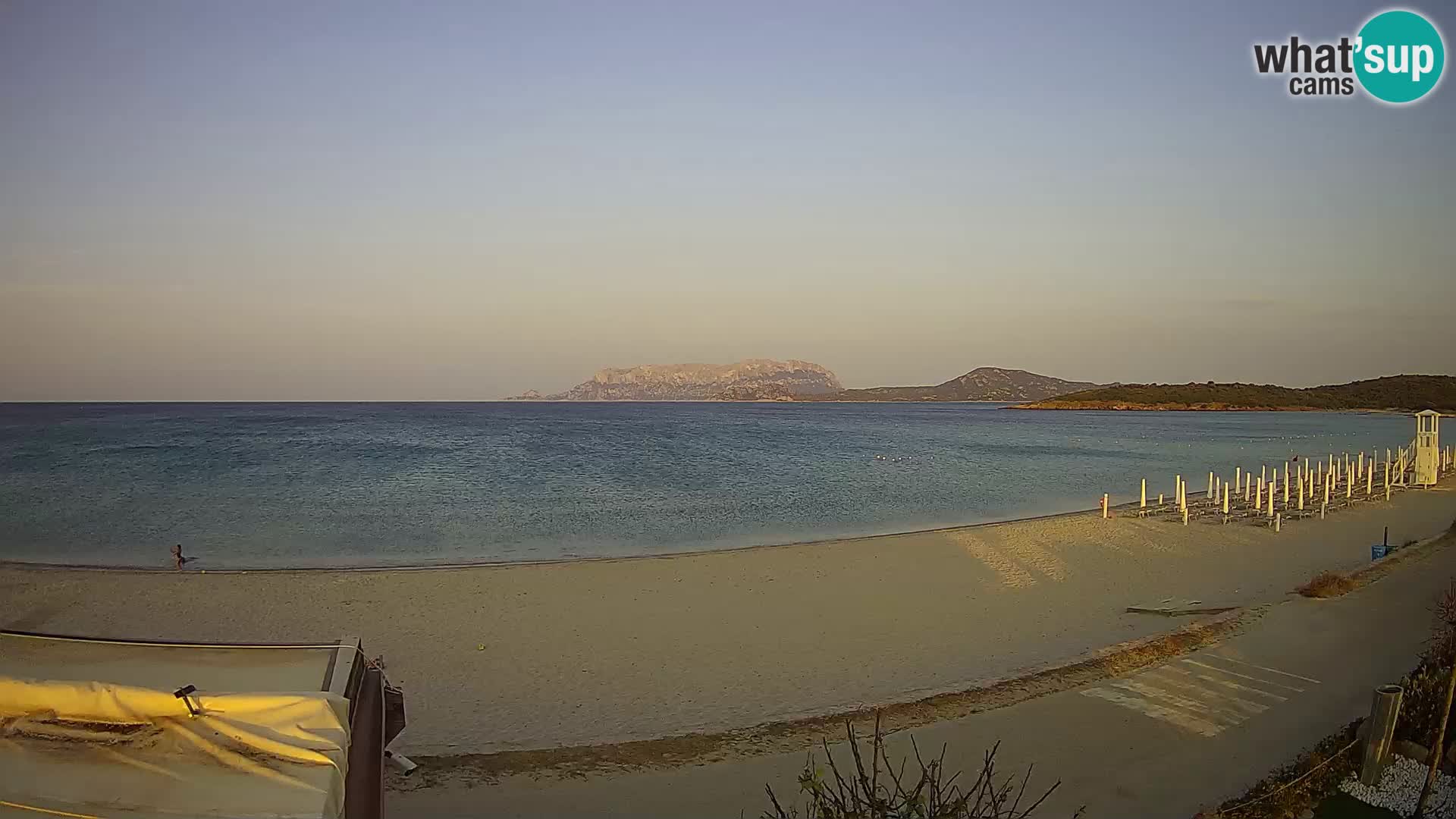 La plage de Pittulongu en direct webcam Olbia – Sardaigne – Italie