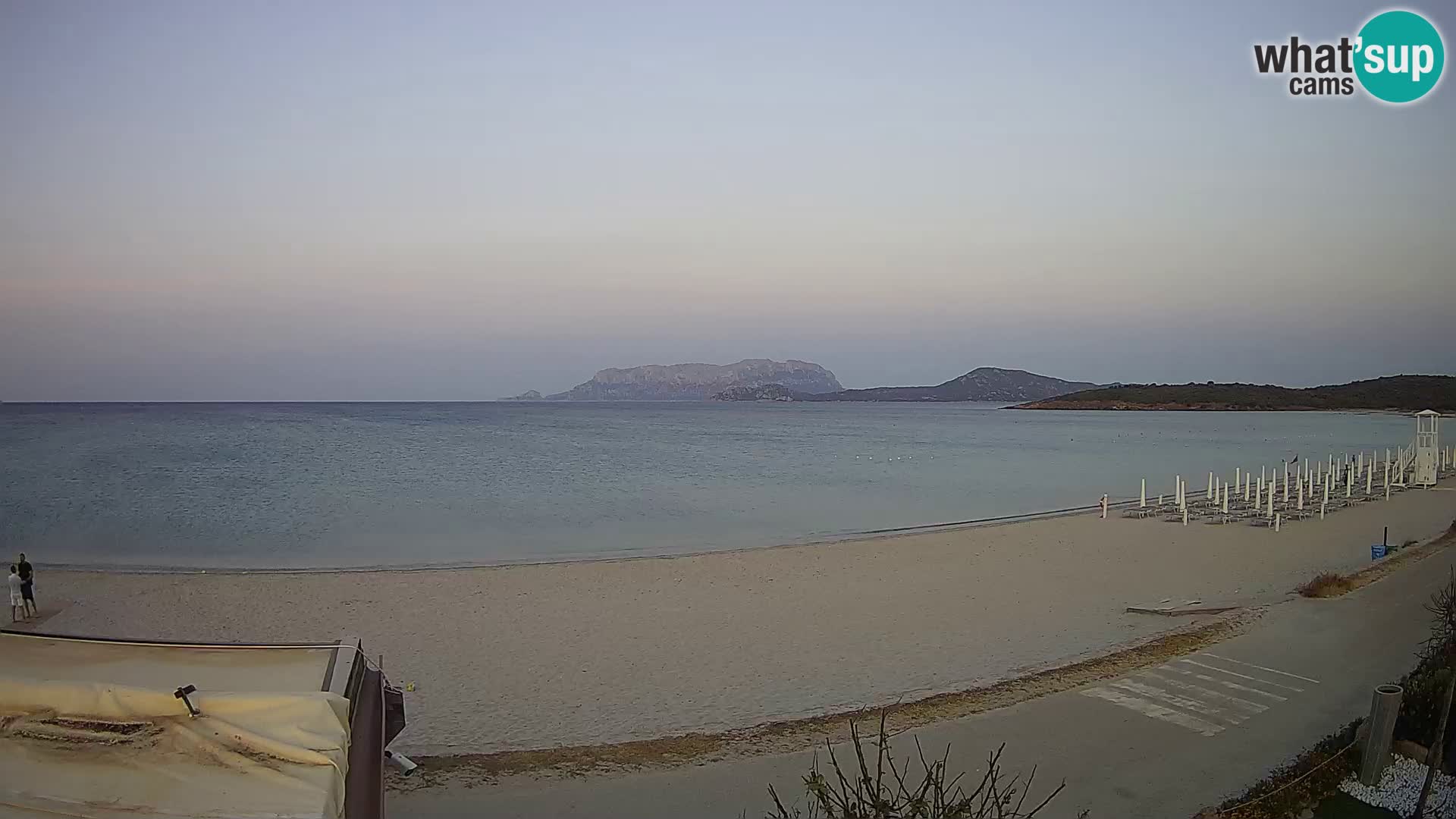 La webcam spiaggia Pittulongu vicino Olbia – Sardegna