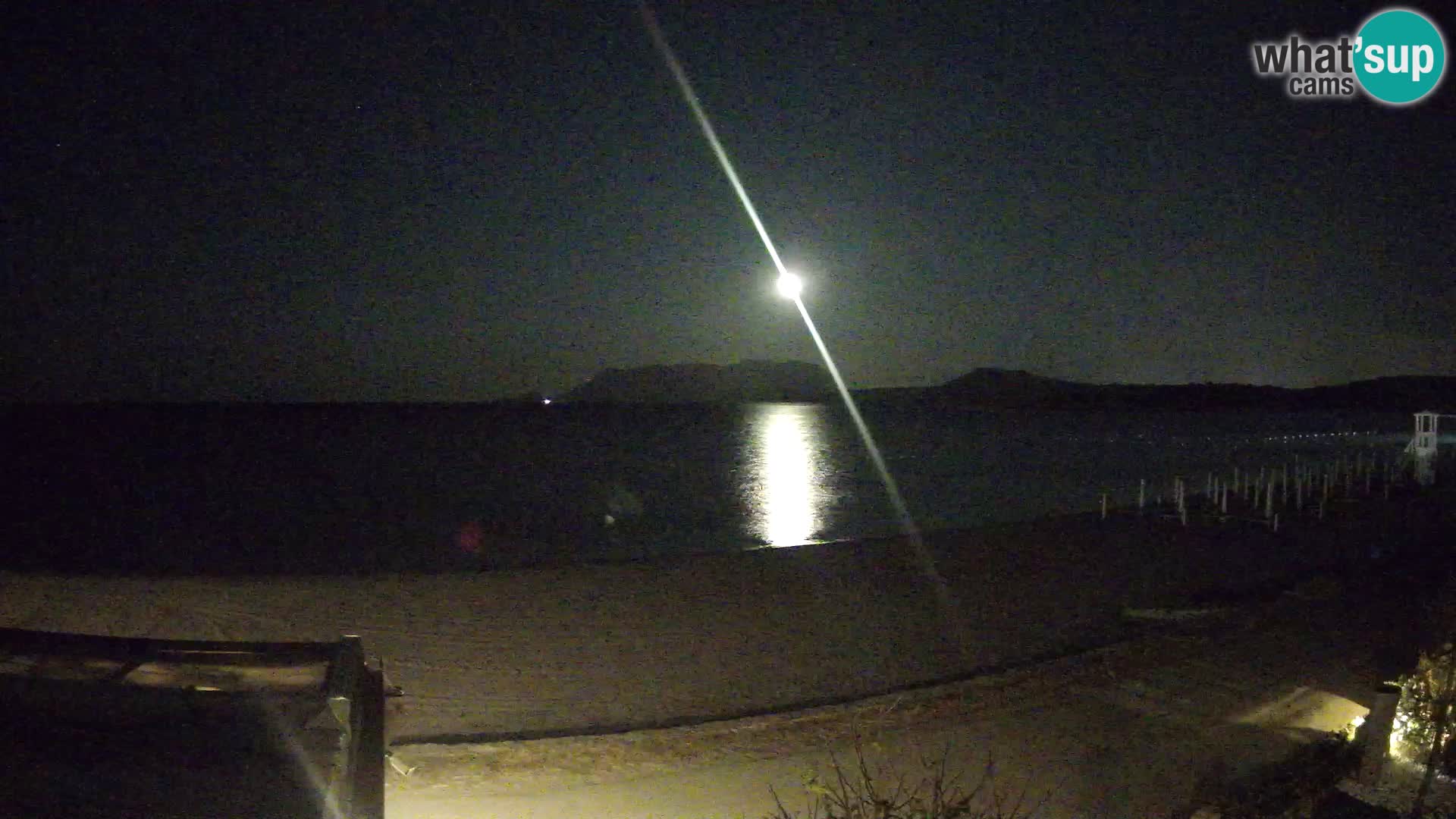 La webcam spiaggia Pittulongu vicino Olbia – Sardegna