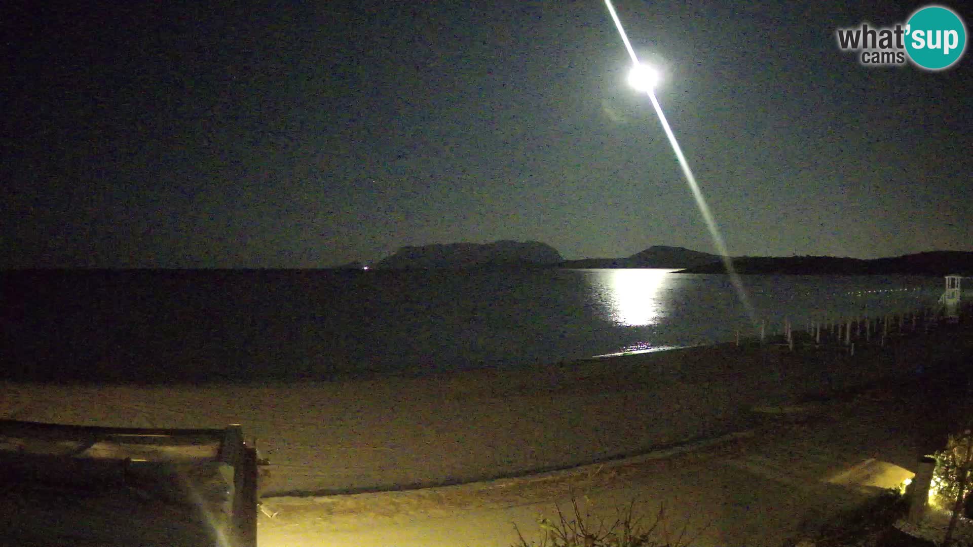 La plage de Pittulongu en direct webcam Olbia – Sardaigne – Italie