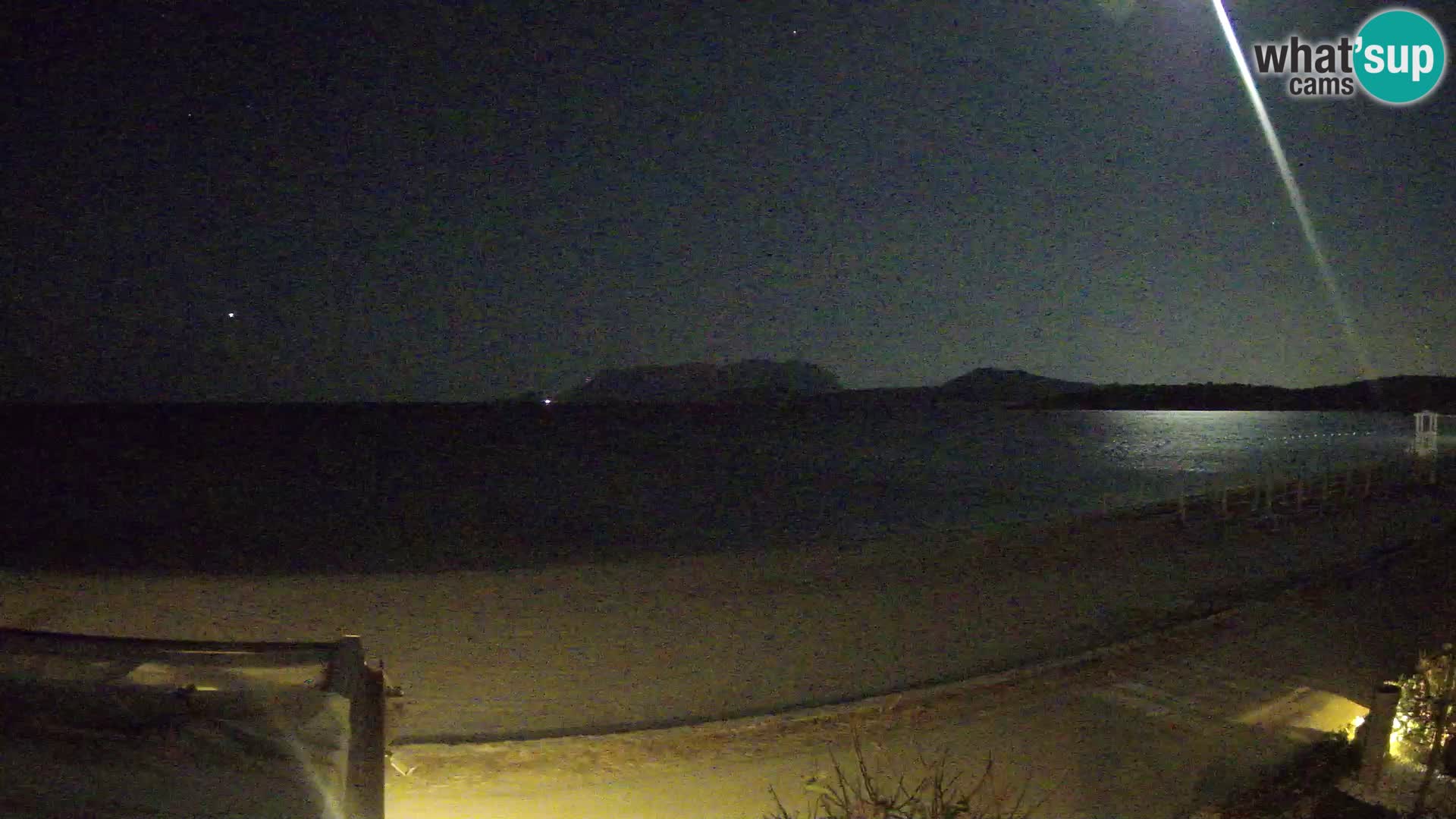 La webcam spiaggia Pittulongu vicino Olbia – Sardegna