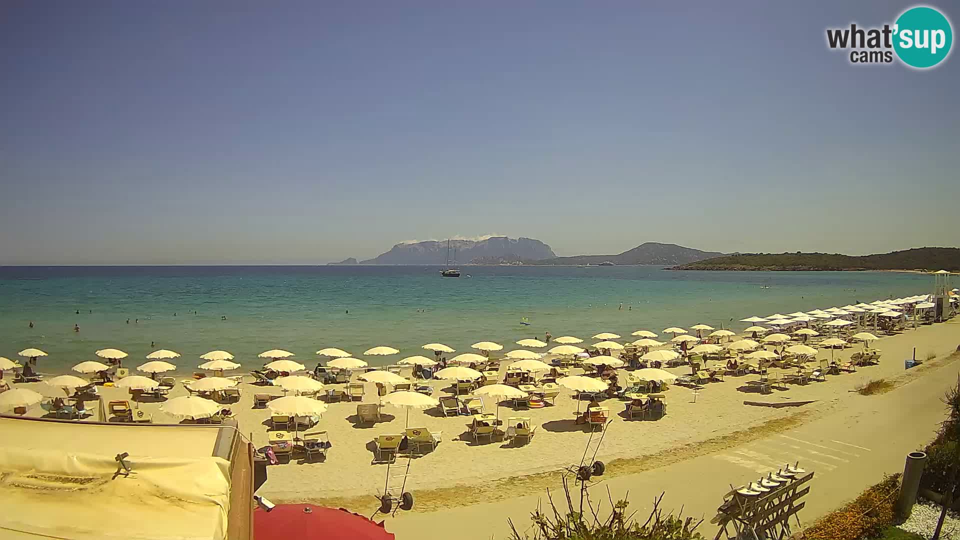 La playa de Pittulongu webcam en vivo Olbia – Cerdeña – Italia