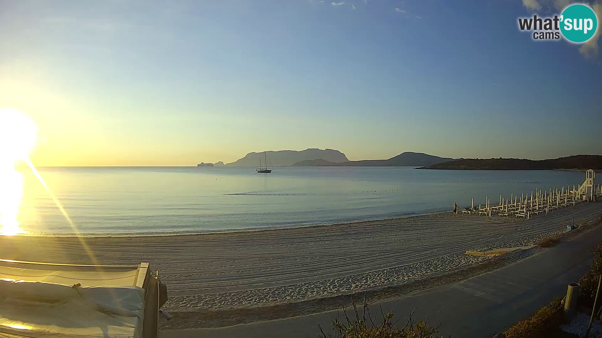 The beach of Pittulongu live webcam Olbia – Sardinia – Italy