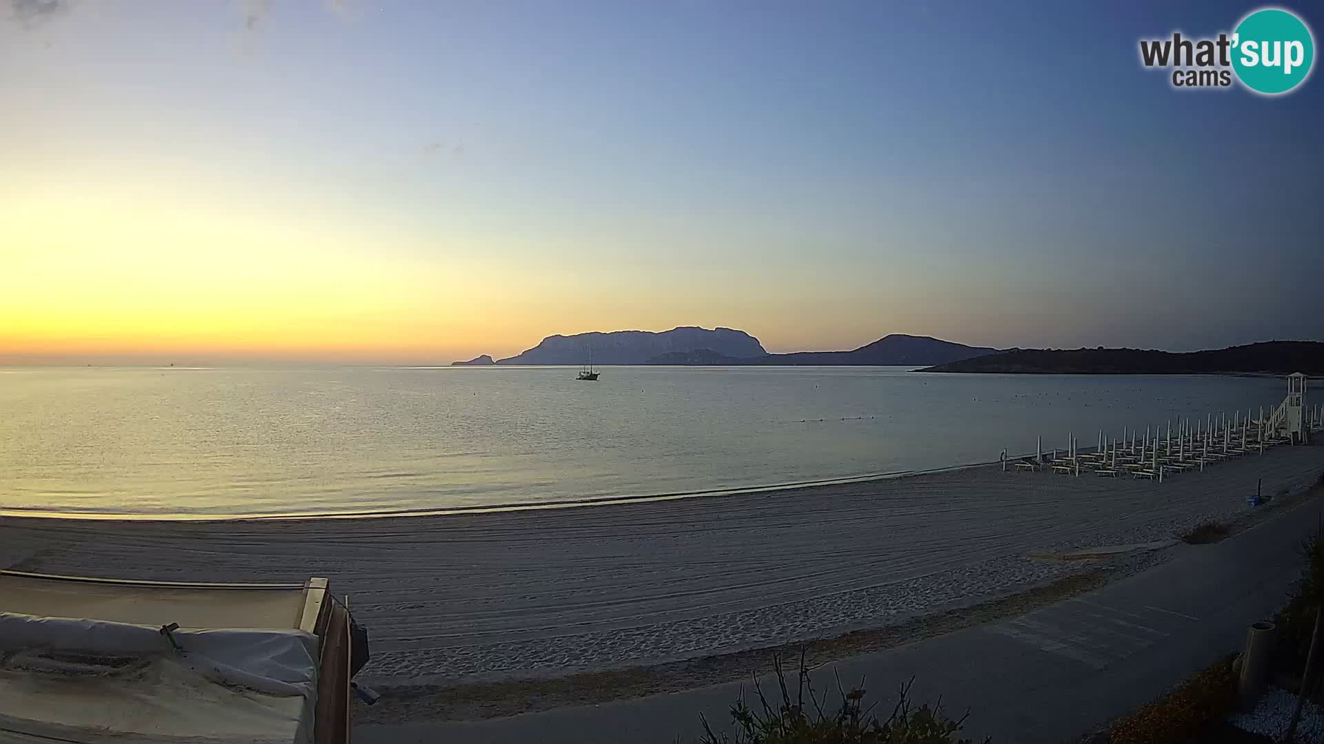 Plaža Pittulongu uživo web kamera Olbia – Sardinija – Italija